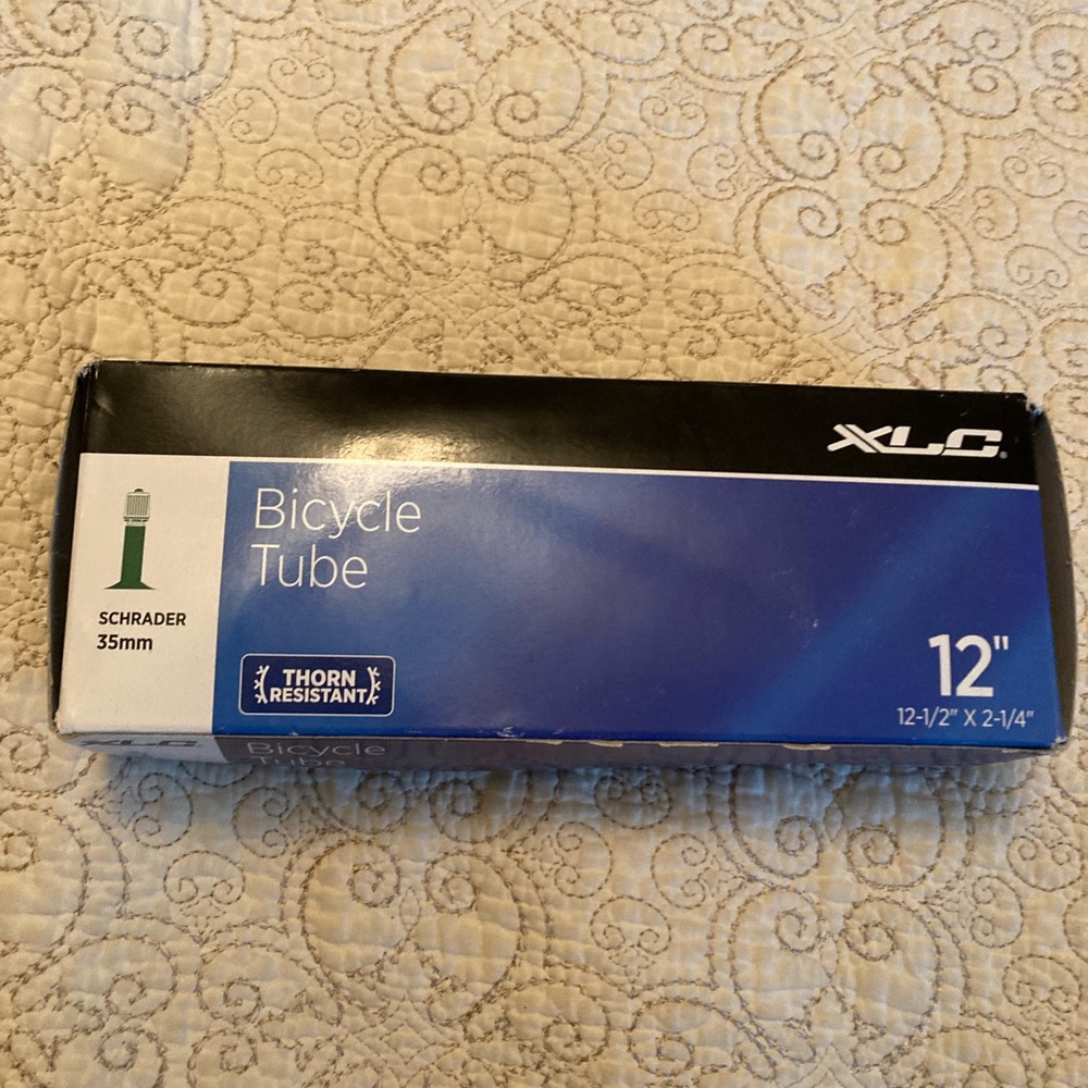 Thorn resistant bicycle tube, 12 inch